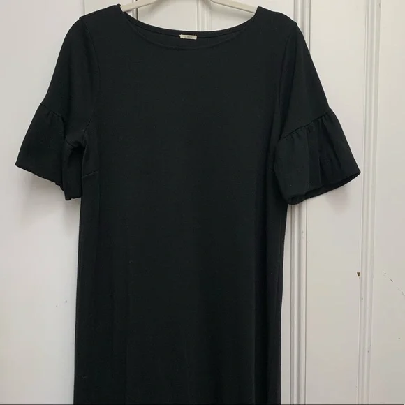 flutter sleeve t shirt dress J.CREW wool flutter sleeve t-shirt dress